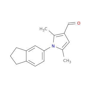 1-(2,3-Dihydro-1H-inden-5-yl)-2,5-dimethyl-1H-pyrrole-3-carbaldehyde