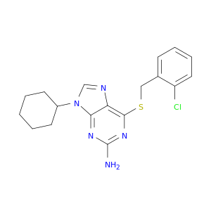 6-[(2-chlorobenzyl)sulfanyl]-9-cyclohexyl-9h-purin-2-amine