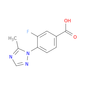 3-Fluoro-4-(5-methyl-1H-1,2,4-triazol-1-yl)benzoic acid
