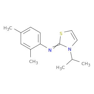 Benzenamine, 2,4-dimethyl-N-[3-(1-methylethyl)-2(3H)-thiazolylidene]-