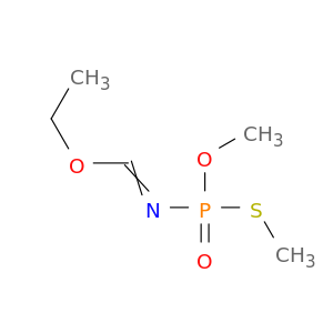 Methanimidic acid, N-[methoxy(methylthio)phosphinyl]-, ethyl ester