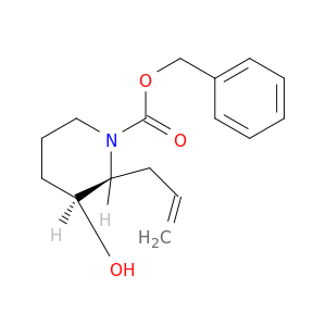 1-Piperidinecarboxylicacid, 3-hydroxy-2-(2-propen-1-yl)-, phenylmethyl ester, (2R,3R)-rel-