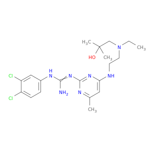 1-(3,4-dichlorophenyl)-2-[4-({2-[ethyl(2-hydroxy-2-methylpropyl)amino]ethyl}amino)-6-methylpyrimidin-2-yl]guanidine