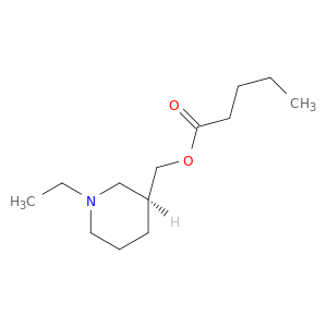 Pentanoic acid,[(3S)-1-ethyl-3-piperidinyl]methyl ester