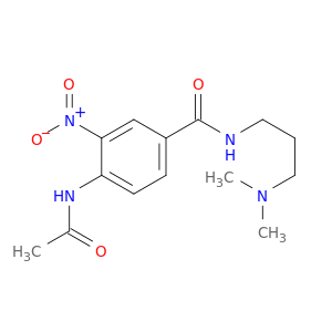 Benzamide, 4-(acetylamino)-N-[3-(dimethylamino)propyl]-3-nitro-
