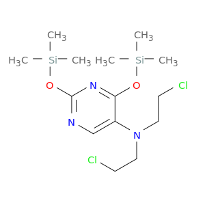 5-Pyrimidinamine, N,N-bis(2-chloroethyl)-2,4-bis[(trimethylsilyl)oxy]-