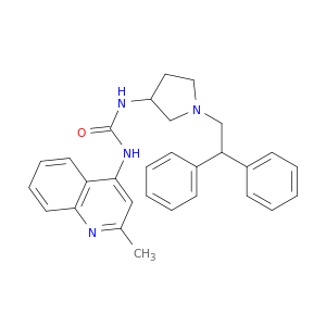 Urea, N-[1-(2,2-diphenylethyl)-3-pyrrolidinyl]-N'-(2-methyl-4-quinolinyl)-