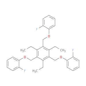 Benzene, 1,3,5-triethyl-2,4,6-tris[(2-fluorophenoxy)methyl]-