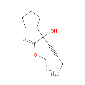 ethyl 2-cyclopentyl-2-hydroxyhex-3-ynoate