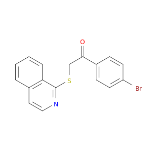 1-(4-bromophenyl)-2-(isoquinolin-1-ylsulfanyl)ethanone