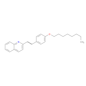 Quinoline, 2-[2-[4-(octyloxy)phenyl]ethenyl]-