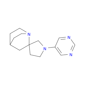 Spiro[1-azabicyclo[2.2.2]octane-2,3'-pyrrolidine], 1'-(5-pyrimidinyl)-