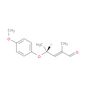 2-Pentenal, 4-(4-methoxyphenoxy)-2-methyl-, (2E,4R)-