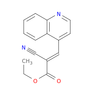 2-Propenoic acid, 2-cyano-3-(4-quinolinyl)-, ethyl ester, (E)-