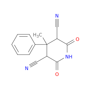 4-methyl-2,6-dioxo-4-phenylpiperidine-3,5-dicarbonitrile