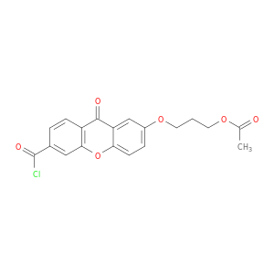 9H-Xanthene-3-carbonyl chloride, 7-[3-(acetyloxy)propoxy]-9-oxo-