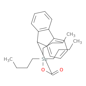9H-Fluorene-9-carboxylic acid, tributylstannyl ester