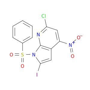 6-氯-2-碘-4-硝基-1-(苯磺酰基)-1H-Pyrolo[2,3-B]吡啶