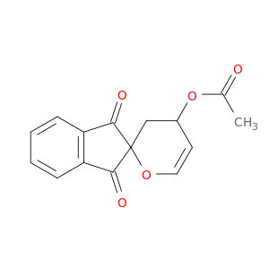 Spiro[2H-indene-2,2'-[2H]pyran]-1,3-dione, 4'-(acetyloxy)-3',4'-dihydro-