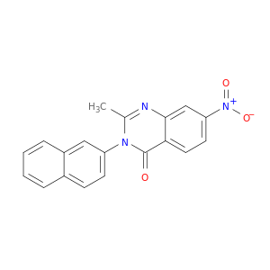 4(3H)-Quinazolinone, 2-methyl-3-(2-naphthalenyl)-7-nitro-