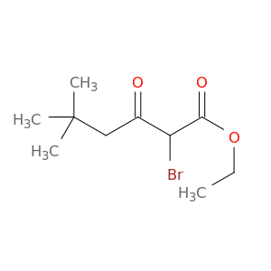 Hexanoic acid, 2-bromo-5,5-dimethyl-3-oxo-, ethyl ester