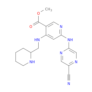 Methyl 6-((5-cyanopyrazin-2-yl)amino)-4-((piperidin-2-ylmethyl)amino)nicotinate
