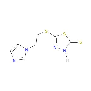 1,3,4-Thiadiazole-2(3H)-thione, 5-[[2-(1H-imidazol-1-yl)ethyl]thio]-