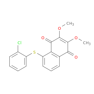 1,4-Naphthalenedione, 5-[(2-chlorophenyl)thio]-2,3-dimethoxy-