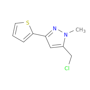 5-(氯甲基)-1-甲基-3-(2-噻吩基)-1H-吡唑
