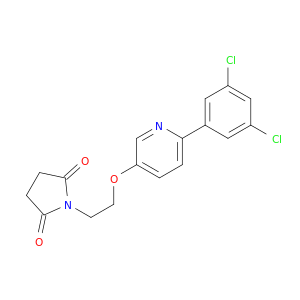 2,5-Pyrrolidinedione, 1-[2-[[6-(3,5-dichlorophenyl)-3-pyridinyl]oxy]ethyl]-