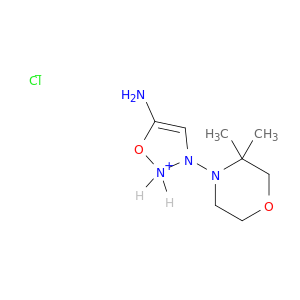 1,2,3-Oxadiazolium, 5-amino-3-(3,3-dimethyl-4-morpholinyl)-, chloride