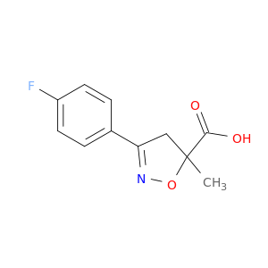 3-(4-Fluorophenyl)-5-methyl-4,5-dihydroisoxazole-5-carboxylic acid