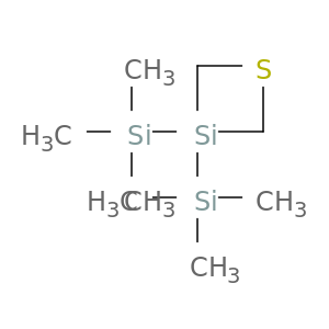 1-Thia-3-silacyclobutane, 3,3-bis(trimethylsilyl)-