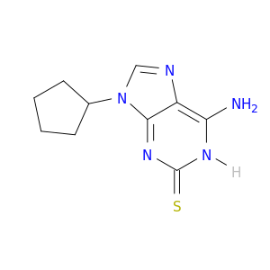 6-amino-9-cyclopentyl-1H-purine-2-thione