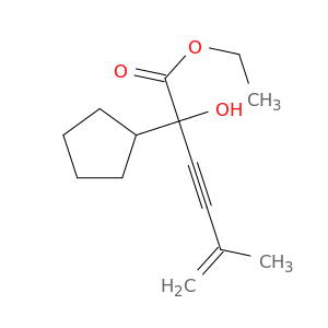 ethyl 2-cyclopentyl-2-hydroxy-5-methylhex-5-en-3-ynoate