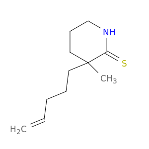 2-Piperidinethione, 3-methyl-3-(4-pentenyl)-