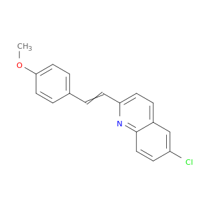 Quinoline, 6-chloro-2-[2-(4-methoxyphenyl)ethenyl]-