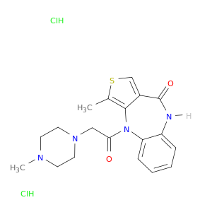 3-甲基-4-(2-(4-甲基哌嗪-1-基)乙酰基)-4H-苯并[b]噻吩并[3,4-e][1,4]二氮杂-10(9H)-酮二盐酸盐
