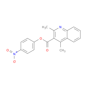 3-Quinolinecarboxylic acid, 2,4-dimethyl-, 4-nitrophenyl ester