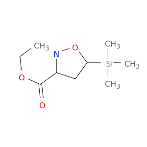 3-Isoxazolecarboxylic acid, 4,5-dihydro-5-(trimethylsilyl)-, ethyl ester