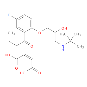 1-(2-(3-(tert-Butylamino)-2-hydroxypropoxy)-5-fluorophenyl)butan-1-one maleate