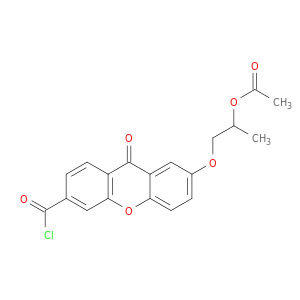 9H-Xanthene-3-carbonyl chloride, 7-[2-(acetyloxy)propoxy]-9-oxo-
