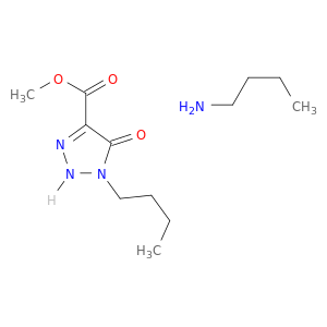BUTAN-1-AMINE; METHYL 1-BUTYL-5-OXO-2H-TRIAZOLE-4-CARBOXYLATE