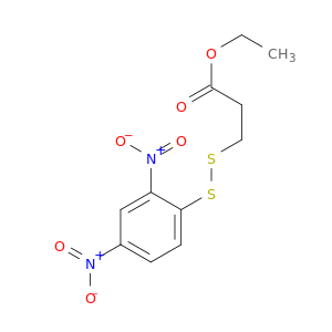 Propanoic acid, 3-[(2,4-dinitrophenyl)dithio]-, ethyl ester