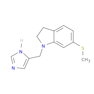 1H-Indole, 2,3-dihydro-1-(1H-imidazol-5-ylmethyl)-6-(methylthio)-