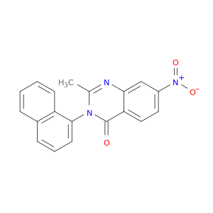 4(3H)-Quinazolinone, 2-methyl-3-(1-naphthalenyl)-7-nitro-