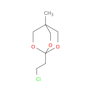 2,6,7-Trioxabicyclo[2.2.2]octane, 1-(2-chloroethyl)-4-methyl-