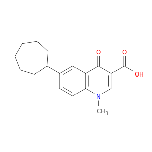 3-Quinolinecarboxylic acid, 6-cycloheptyl-1,4-dihydro-1-methyl-4-oxo-