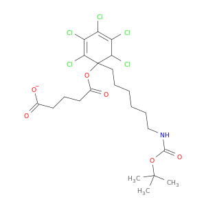 Pentanedioic acid, 6-[[(1,1-dimethylethoxy)carbonyl]amino]hexylpentachlorophenyl ester