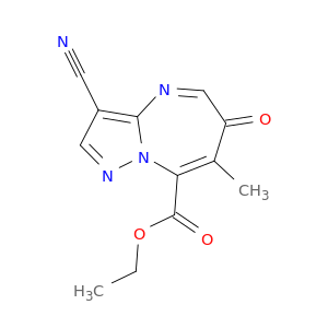 ETHYL 3-CYANO-7-METHYL-6-OXO-6H-PYRAZOLO[1,5-A][1,3]DIAZEPINE-8-CARBOXYLATE